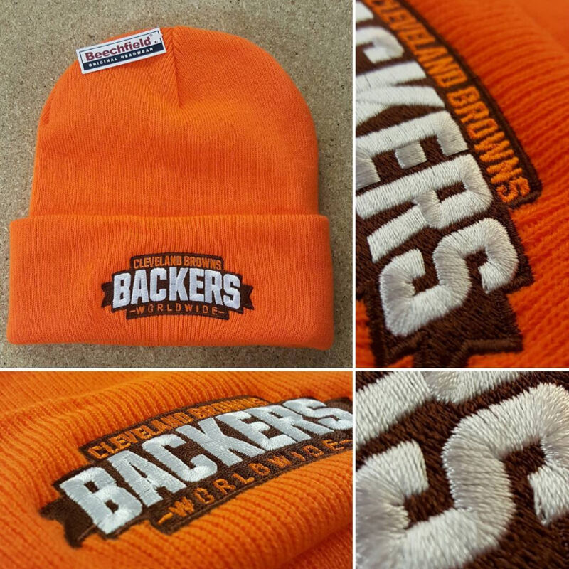 Browns Backers Embroidered Beanie Hat Thumbnail